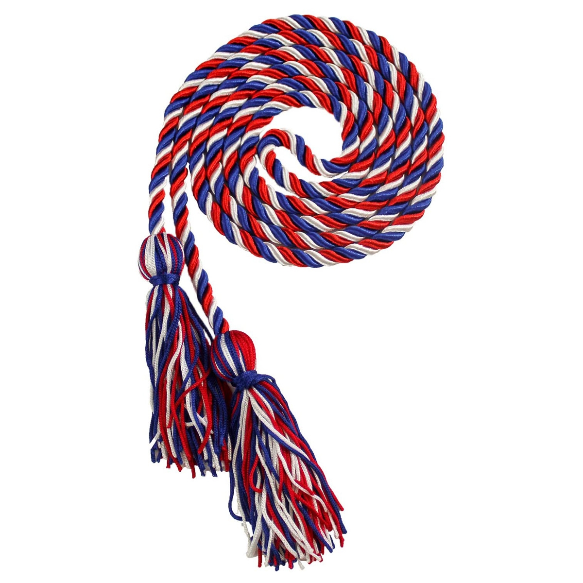 Class Act Graduation 60 Academic Honor Cord, Red White & Blue Braided